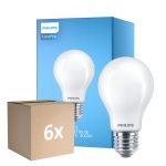 Monipakkaus 6x Philips Corepro LED Lamppu E27 Päärynä Matta 8.5W 1055lm - 840 Kylmä Valkoinen - Korvaa 75W