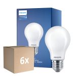 Monipakkaus 6x Philips MASTERValue LED E27 Päärynä Matta 11.2W 1521lm - 940 Kylmä Valkoinen | Paras Värintoisto - Himmennettävä - Korvaa 100W