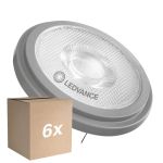 Monipakkaus 6x Ledvance LED spot G53 AR111 7.4W 450lm 24D - 930 Lämmin Valkoinen | Paras Värintoisto - Himmennettävä - Korvaa 50W