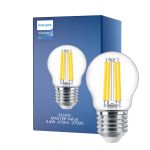 Philips Master Value LED Lustre E27 Pallo Filament Kirkas 3.4W 470lm - 927 Erittäin Lämmin Valkoinen | Paras Värintoisto - Himmennettävä - Korvaa 40W