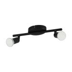Eglo Kattovalo Buzz-LED Teräs Musta 2x2.8W 2x250lm - 830 Lämmin Valkoinen | IP20 - Sis. 2x GU10