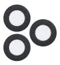 Monipakkaus 3x Eglo Upotettu Kohdevalaisin Fueva 6 Muovi- Musta 11.1W 1350lm - 827-840-865 CCT