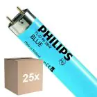 Monipakkaus 25x Philips MASTER TL-D 58W - Sininen | 150cm